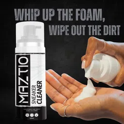 Maztio Powerful foam removes dirt stains & grime while protecting your 150 ML Sneaker Cleaner image 3