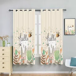 newturn 155 cm (5 ft) Window Polyester Room Darkening Curtain (Pack Of 2)-picture-25