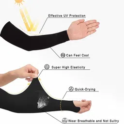 auto hub Nylon, Cotton Arm Sleeve For Men & Women image 3