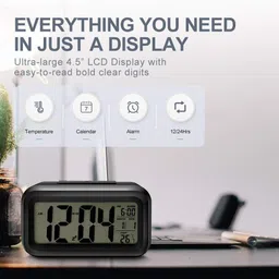 swarup Digital Black Clock image 3