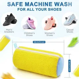 LUZAX Shoe Washing Machine Bag Invisible Zipper Dryer Reusable Cleaner image 3