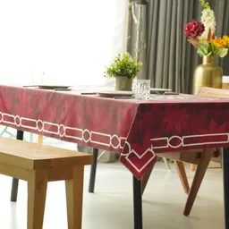 ornate PVC 6 Seater Floral Table Cover image 2