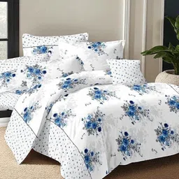 halen Cotton Double Flat 210 TC Printed Bedsheet-picture-26