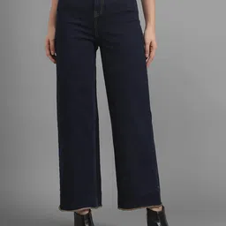 kotty Women Straight Fit High Rise Blue Jeans-picture-14