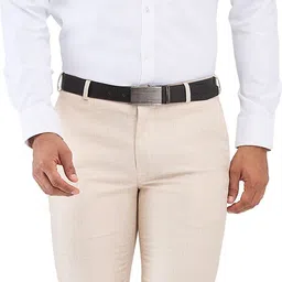 raymond Men Slim Fit Beige Polyester Trousers image 5
