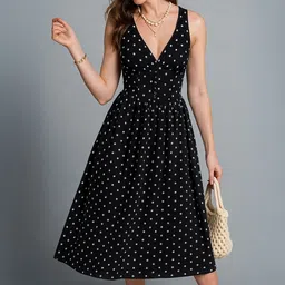 deewa Women Empire Waist Black Maxi/Full Length Dress-picture-44