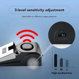 connectwide Door Stop Alarm, Door Stopper with 120dB Security Alarm Door & Window Door Window Alarm image 4