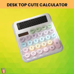 Desktop Cute Calculator, 12-Digit Large Display With Aesthetic Candy ColorP143 Desktop Cute Calculator, 12-Digit Large Display With Aesthetic Candy ColorW143 Basic Calculator-image-59