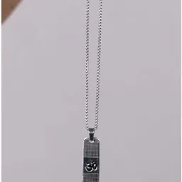 divine rudras Om_Print_Silver_Locket,43 Silver Silver image 4