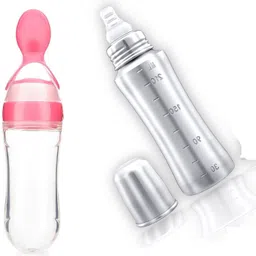 rb point Pack of 1 Feeding Bottle Joint Less 304 Grade No Joints BPA Free - Food Grade Plastic, Silicone image 1