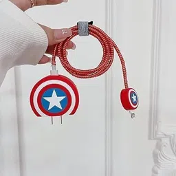 BeeNex Charger Cover for iPhone 20W, 3D Captain Design for iPhone 11 12 13 14, Spiral Cable Protector-picture-29