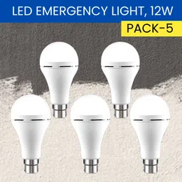 frony 12W Rechargeable Inverter LED Bulb with Upto 4H.Power Cut Lighting Pack of_5B185 4 hrs Bulb Emergency Light-picture-20