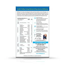 Wellman - Health Supplements (21 Essential Vitamins and Minerals, With Added Ginseng And Amino Acids) - 30 Tablets image 2