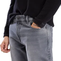 spykar Men Regular Mid Rise Grey Jeans image 5