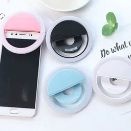 WRADER Rechargeable Selfie Enhancing Portable Ring Light with 3 Level Brightness Selfie Ring Light, Selfie Light for All Smartphones, Tablets Ideal for Photography, Video Shoot, Fashion Photography and Makeup Ring Flash Ring Flash image 4