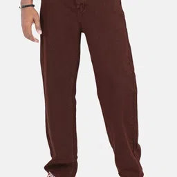 rileyrush Men Straight Fit Mid Rise Brown Jeans-picture-17