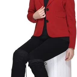 aayat Women Solid Single Breasted Casual Blazer image 5