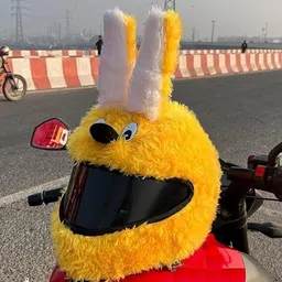 shah enterprises Bunny Helmet Covers for Riders | Motorcycle Funny | Helmet Rabbit design Cover Helmet Buckle Clip-picture-13