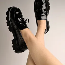 Smart Casual Front Tie Detailed Loafers For Women & Girls Loafers For Women-image-69