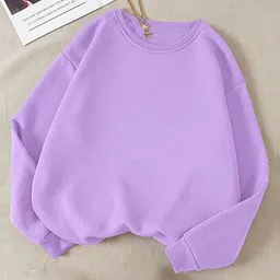 kotty Women Full Sleeve Solid Sweatshirt image 1