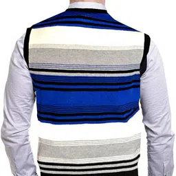 bajrangifashion Men Solid V Neck Multicolor Sweater image 2