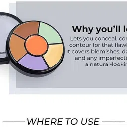 a perfect edge Pro Concealer Palette With Full Coverage Waterproof & Easily Blendable Concealer image 5