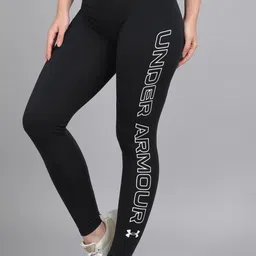 under armour Typography Women Black Tights image 2