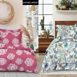 loom haven Cotton Double Flat 240 TC Abstract Bedsheet-picture-28