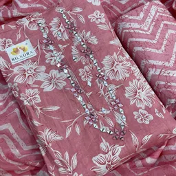 silkora Unstitched Pure Cotton Salwar Suit Material Printed image 2