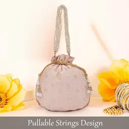 homestic By Kuber Industries Women Black, Pink, Green Potli image 3