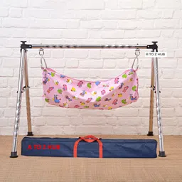 Portable Folding Swing Cradle/Ghodiyu/Crib/BabyJhula/Baby Palna.-image-30