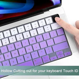 VISHAL OK-MB-AIR15-M3-2024-KP-PPL 2021-2024 Release MacBook Air 15.3 inch [A3114 A2941 M2/M3] Keyboard Skin-picture-11