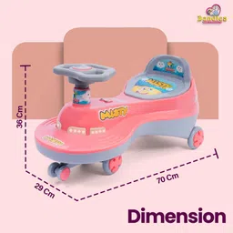 dandles Misty Swing Car for Kids, Magic Toys with Led Light & Music Car for 2+ Years Car image 5