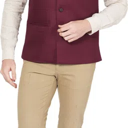 wagreoutfit Solid Men Waistcoat image 3