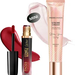 faces canada Comfy Matte Wow Liquid Lipstick (3.8ml) & Strobe Cream (18ml) Highlighter-picture-17