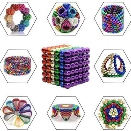 ocfi Magnetic Balls Toys Sculpture Building Magnet Cube Toy Stress Relief (216 balls) image 3