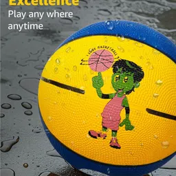 vector x Speed Rubber Basketball with Free Air Needle for Indoor & Outdoor Training Basketball - Size: 3 image 5