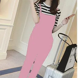 usk collections Women Pink Dungaree-picture-25