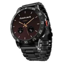 fastrack Magnus FX3 Smartwatch with Bluetooth Calling (37mm UltraVU Display, IP68 Water Resistant, Black Metal Strap) image 1