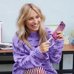 Universal Phone Chain, Pearl Charms for Mobile Pendant, Beads, Lanyard, Wrist Strap, Compatible With Any Smartphone image 4