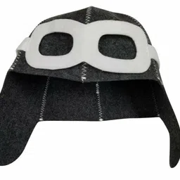 LION OF JUDAH MARKET Pilot Gray Wool Mixture Hat for Sauna Banya Bath House Head Protection Unisex image 1