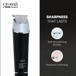 Croma 11-in-1 Rechargeable Cordless Grooming Kit for Nose, Ear, Eyebrow, Beard & Moustache for Men & Women (120min Runtime, Water Resistant, Black) image 3