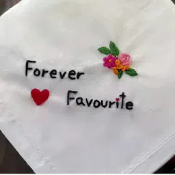 holy haven Love Knot – Designer Handcrafted Handkerchief ["White"] Handkerchief-picture-15