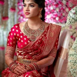 houseofcommon Self Design Kanjivaram Pure Silk Saree image 1