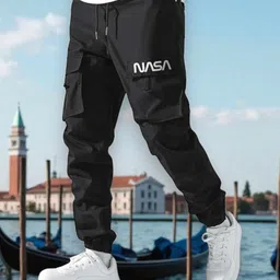 sunbeauty Pack of 2 Men Slim Fit Black Cotton Blend Trousers-picture-10