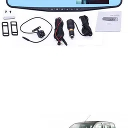 gonama Universal For Car Dual Lens Dvr Dash Camera 4.3inch Rearview Mirror For Eva-lia Universal For Car Dual Lens Dvr Dash Camera 4.3inch Rearview Mirror For Eva-lia Parking Sensor image 5
