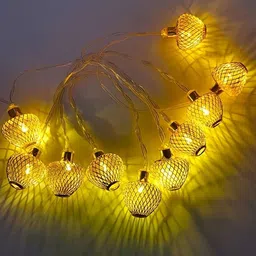 decor city 1 LEDs 3 m Gold Steady Bell Rice Lights image 1