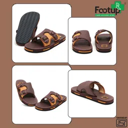 footup Super Soft|Orthopedic|Comfortable|Lightweight|Diabetic Men Slippers image 4