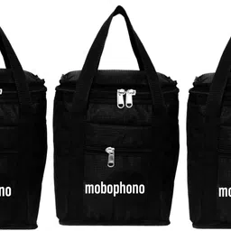 mobophono Combo Pack Of 3 Lunch Bag, Tiffin Bag Unisex For School, College Office Picnic Waterproof Lunch Bag-picture-10