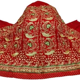 shree ambey creation Embroidered Semi Stitched Rajasthani Poshak image 2